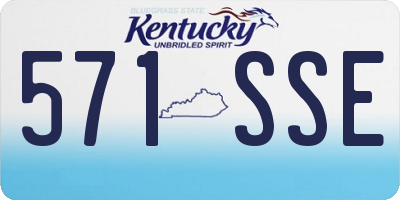 KY license plate 571SSE