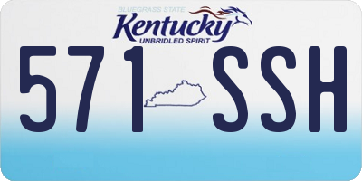 KY license plate 571SSH