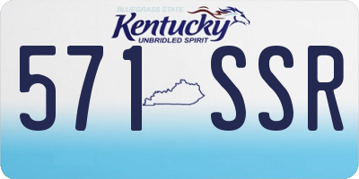 KY license plate 571SSR