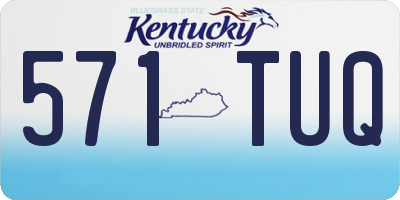 KY license plate 571TUQ