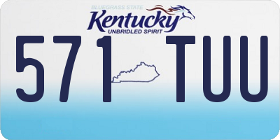 KY license plate 571TUU