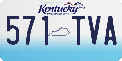 KY license plate 571TVA