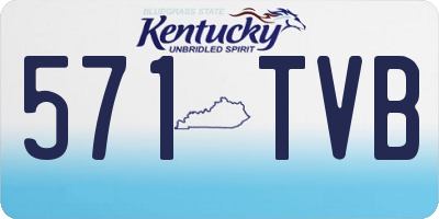 KY license plate 571TVB