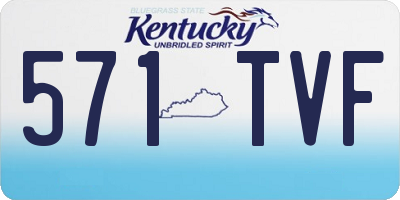 KY license plate 571TVF