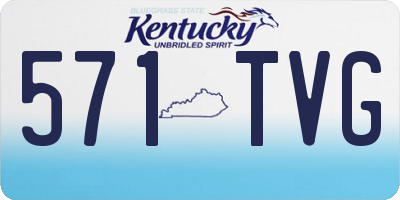 KY license plate 571TVG