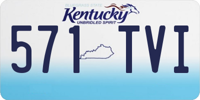 KY license plate 571TVI