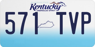KY license plate 571TVP