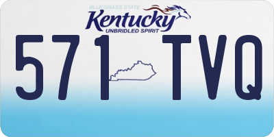 KY license plate 571TVQ