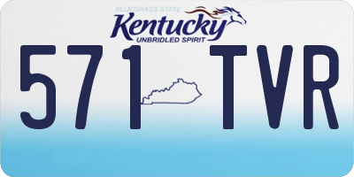 KY license plate 571TVR