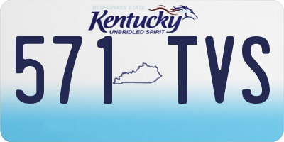 KY license plate 571TVS