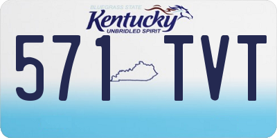 KY license plate 571TVT