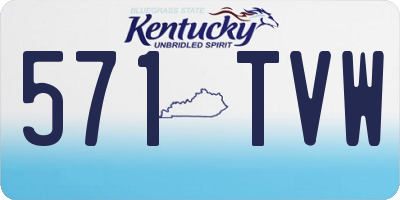 KY license plate 571TVW