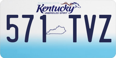 KY license plate 571TVZ