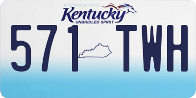 KY license plate 571TWH