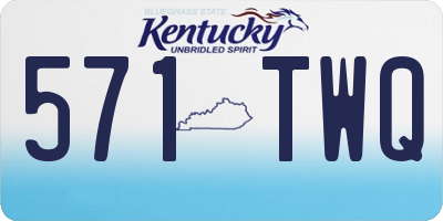 KY license plate 571TWQ