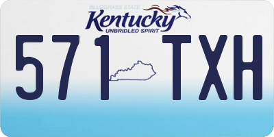 KY license plate 571TXH