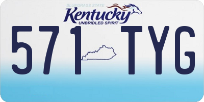 KY license plate 571TYG