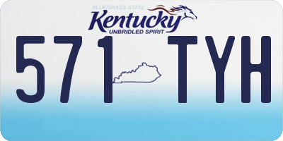KY license plate 571TYH