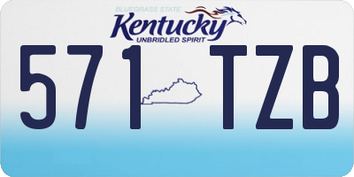 KY license plate 571TZB