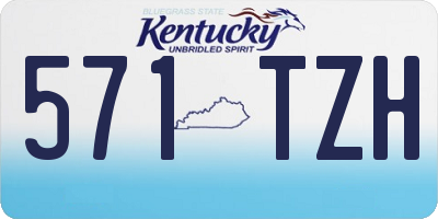 KY license plate 571TZH