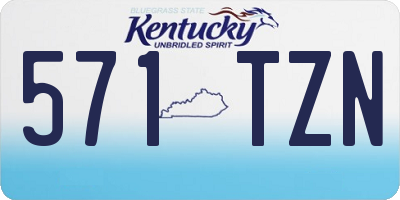 KY license plate 571TZN