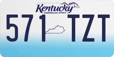 KY license plate 571TZT