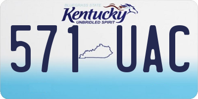 KY license plate 571UAC
