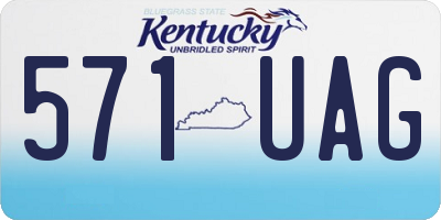 KY license plate 571UAG