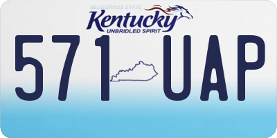 KY license plate 571UAP
