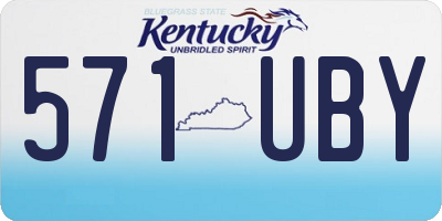 KY license plate 571UBY