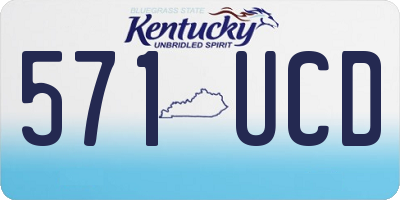 KY license plate 571UCD