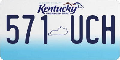 KY license plate 571UCH