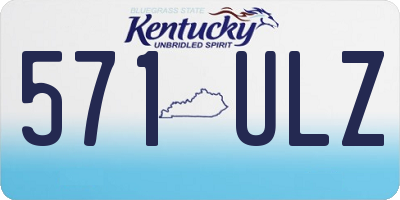 KY license plate 571ULZ