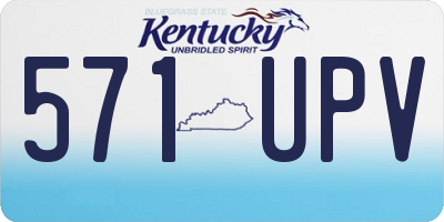 KY license plate 571UPV