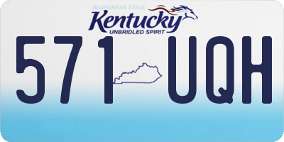 KY license plate 571UQH