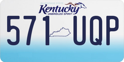 KY license plate 571UQP