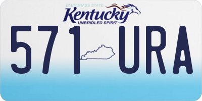 KY license plate 571URA