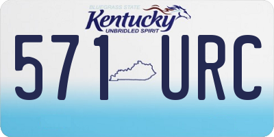 KY license plate 571URC