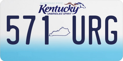 KY license plate 571URG