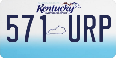 KY license plate 571URP