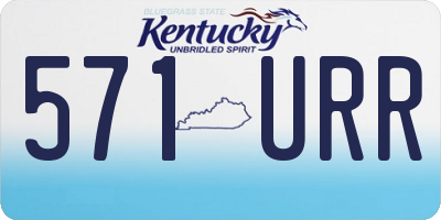KY license plate 571URR