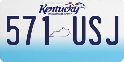 KY license plate 571USJ