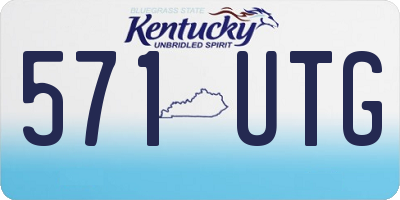 KY license plate 571UTG