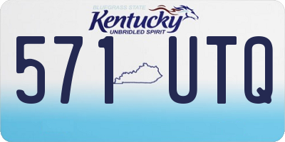 KY license plate 571UTQ