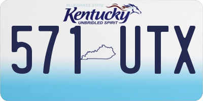 KY license plate 571UTX