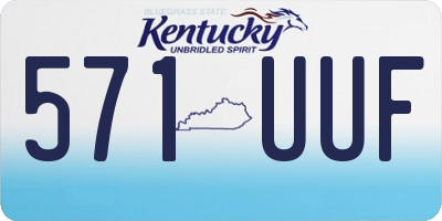 KY license plate 571UUF