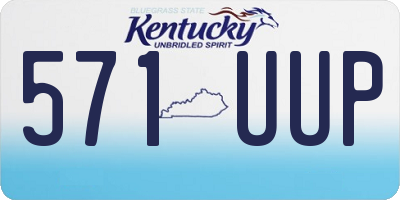 KY license plate 571UUP