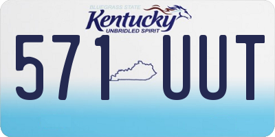 KY license plate 571UUT