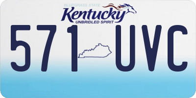 KY license plate 571UVC
