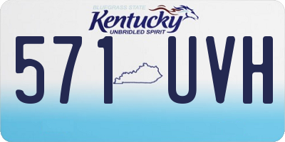 KY license plate 571UVH